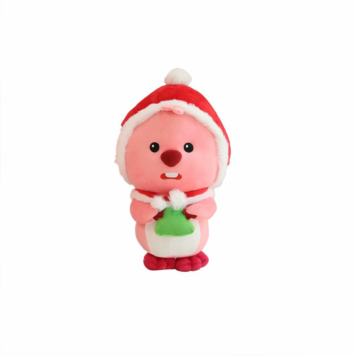 Cute Christmas Beaver Plush Toy Kids Gift U Pillow Doll