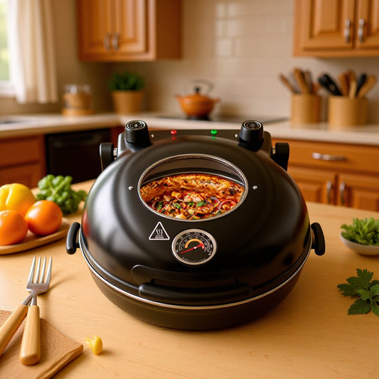 Electric Pizza Baking Pan – Heated Non-Stick Pizza Oven Pan (220V/110V Options)