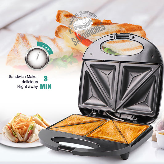110V Multi-Function Sandwich & Waffle Maker – Double-Sided Heating
