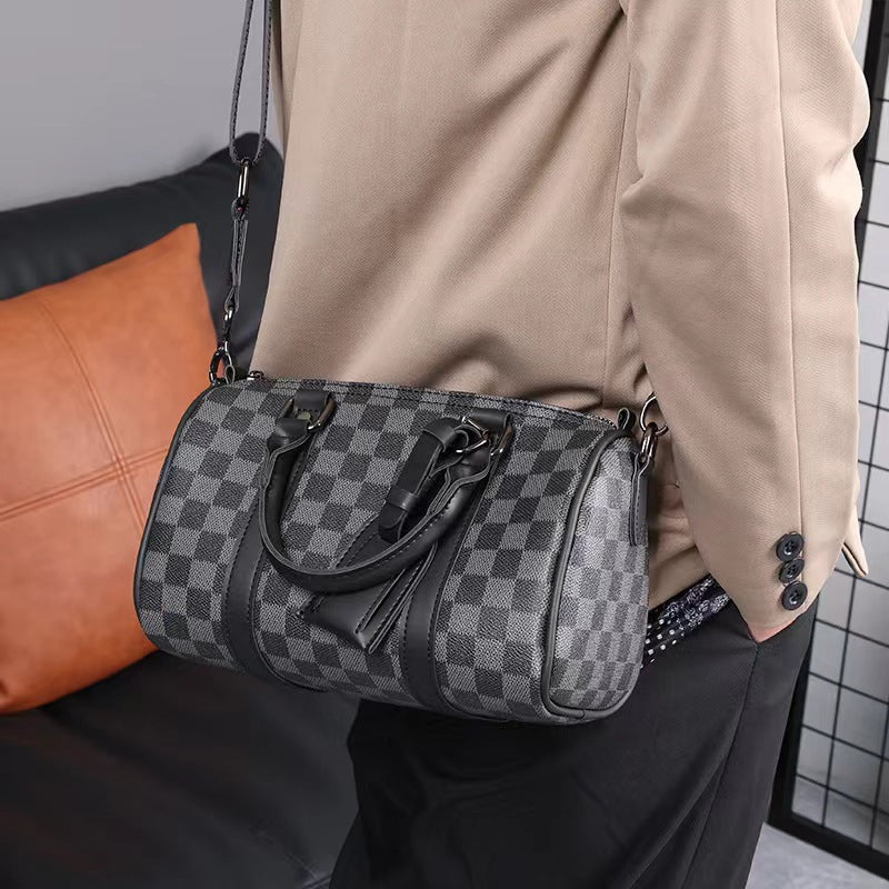 Stylish Korean Men's Crossbody Shoulder Bag, Compact Sling for Daily Streetwear