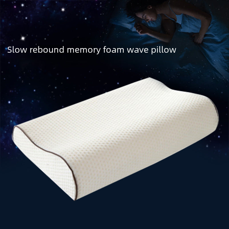Memory Foam Wave Pillow - Slow Rebound Cervical Sleep Pillow