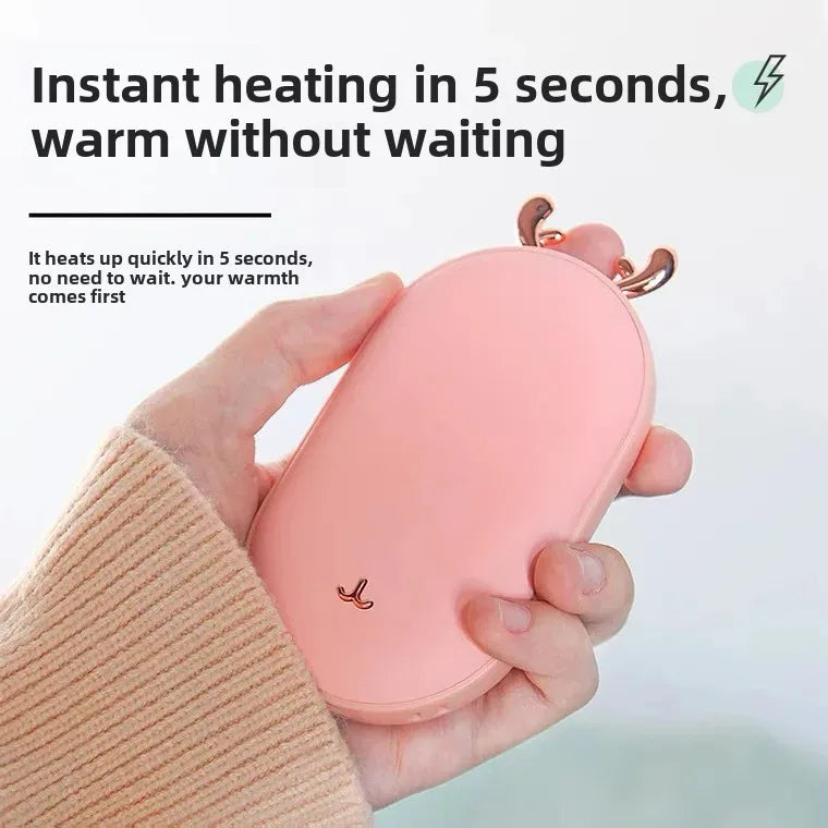 Digital Display 2-in-1 Rechargeable Hand Warmer & Power Bank – 10000mAh Portable Hand Heater