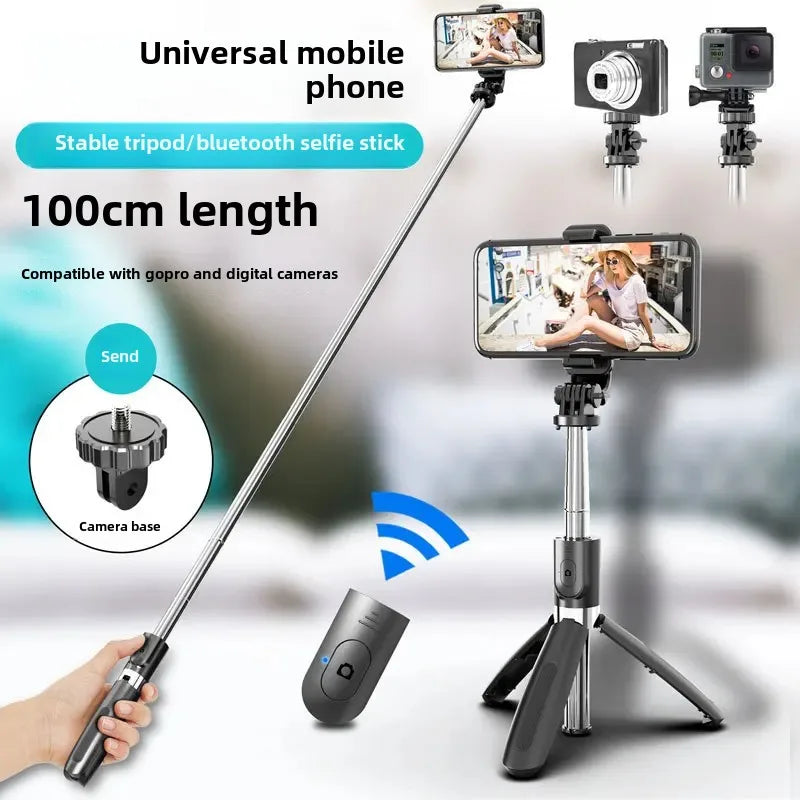 TOKQI L02 Bluetooth Selfie Stick Tripod Remote Control