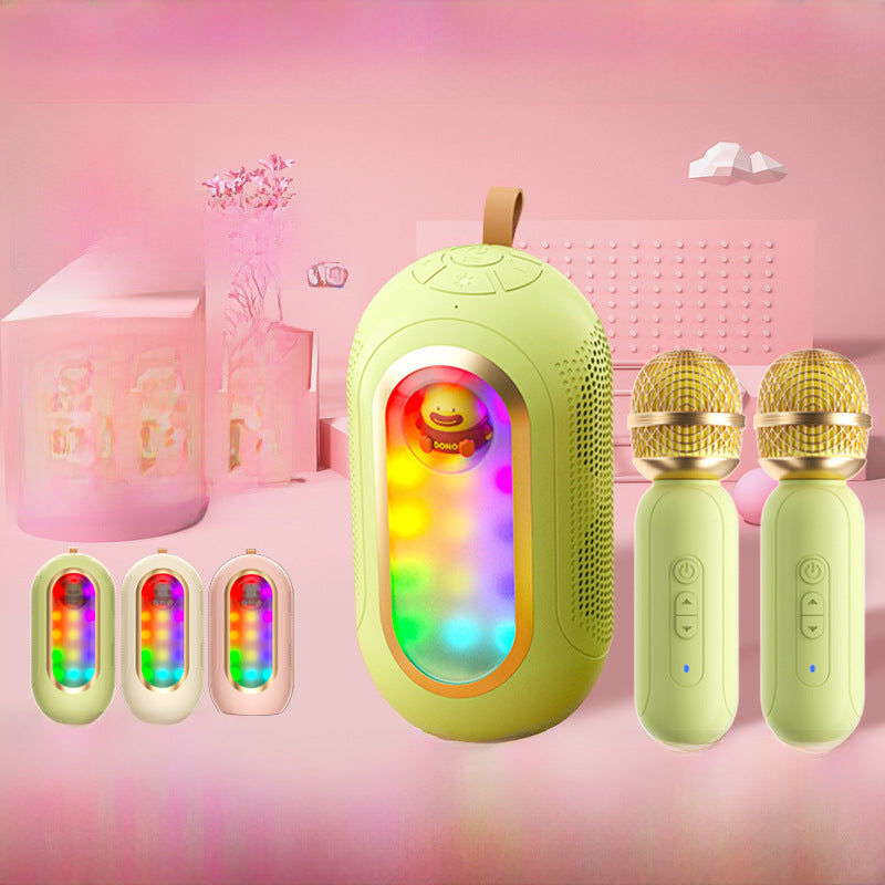 Wireless Karaoke Microphone Bluetooth Speaker Kids Adults