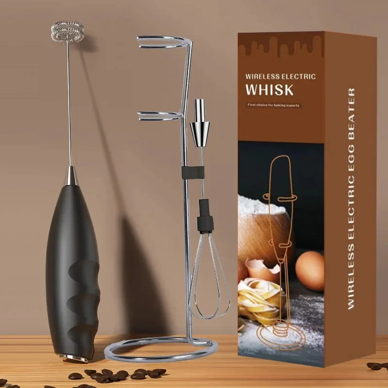 Electric Milk Frother Automatic Whisk Coffee Foam Maker Mini
