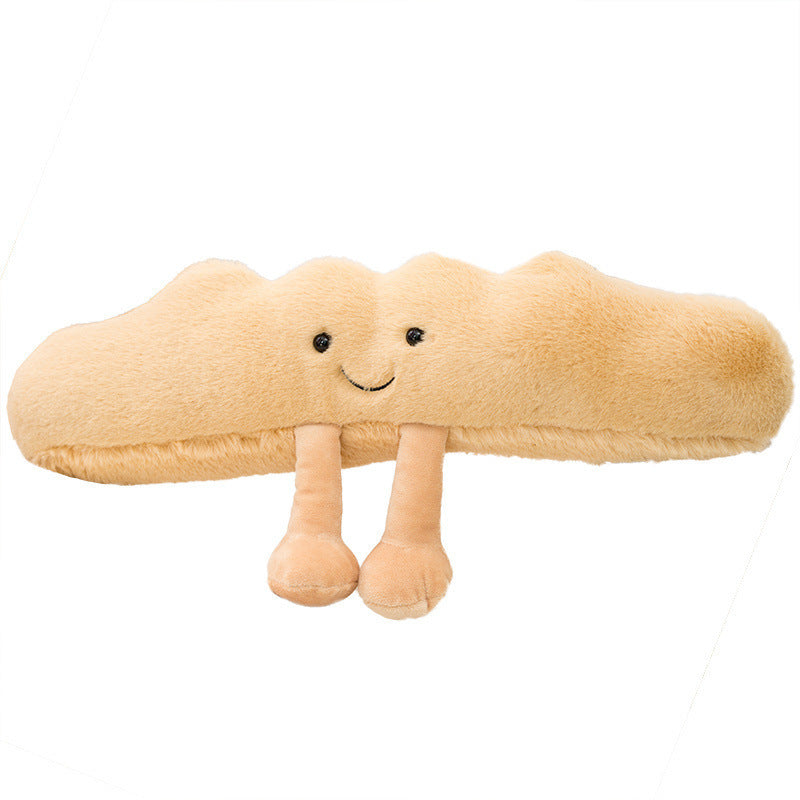 Bread Toast Plush Pillow Cute Cushion Sofa Toy Kids Comfort