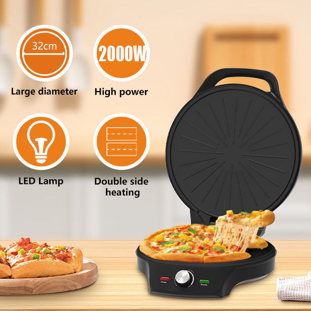 American 110V Pizza & Pancake Machine – Double-Sided Non-Stick Electric Baking Pan