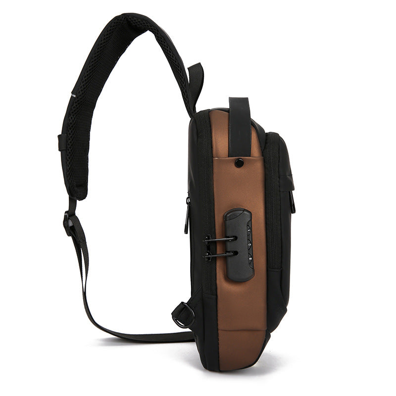 Mens Chest Bag Water Repellent Crossbody Shoulder Sling