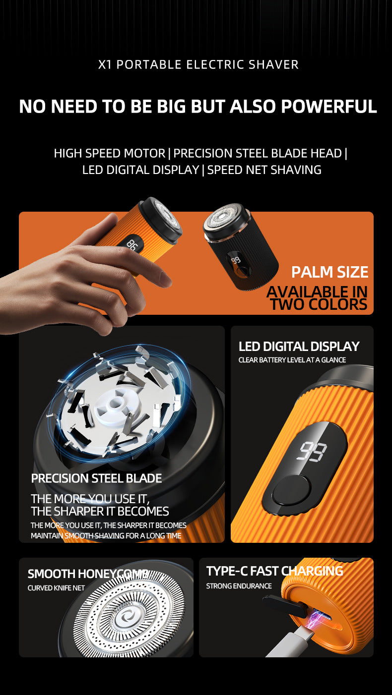 Cross Border Electric USB Portable Rechargeable Shaver