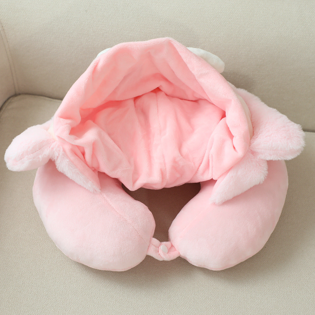 Cartoon U Shaped Neck Pillow Travel Headrest Cervical Pillow