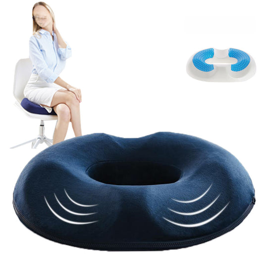 Memory Foam Seat Cushion | Ergonomic Hip Support & Pain Relief