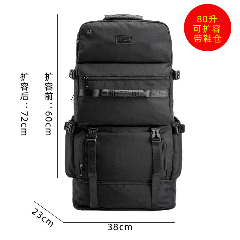 80L Large Capacity Travel Backpack Business Luggage Bag