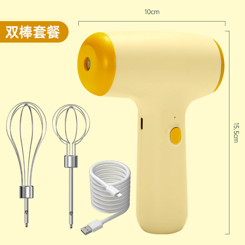 Wireless Electric Mixer - Rechargeable Handheld Egg Beater