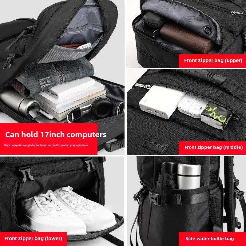 Travel backpack men's large capacity super large leisure travel men's business extra large 80 liters L luggage large shoulder bag