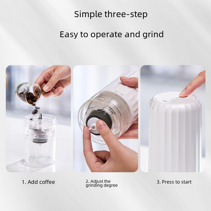 USB Rechargeable Portable Electric Coffee Grinder - Travel Coffee Mill