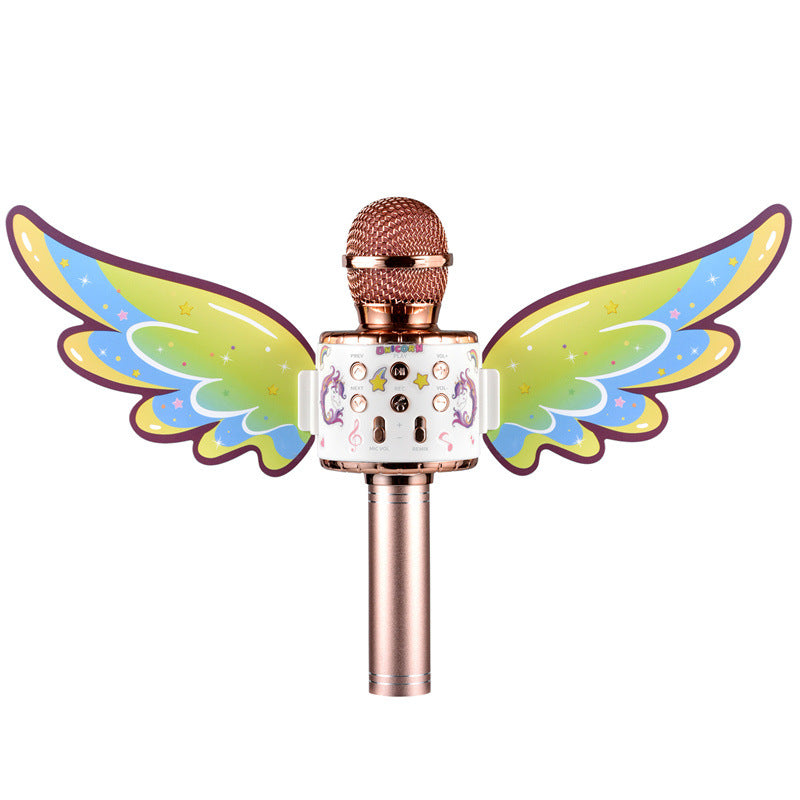 Wireless Bluetooth Karaoke Microphone 858 Kids Home Gift