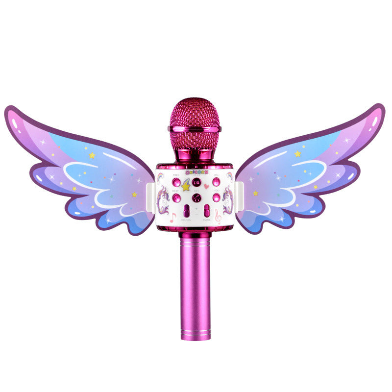 Wireless Bluetooth Karaoke Microphone 858 Kids Home Gift