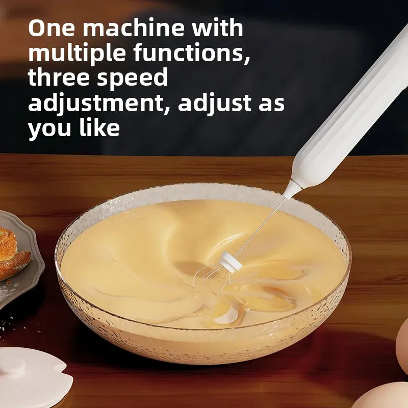 Electric Milk Frother Egg Whisk Coffee Foam Maker Tool