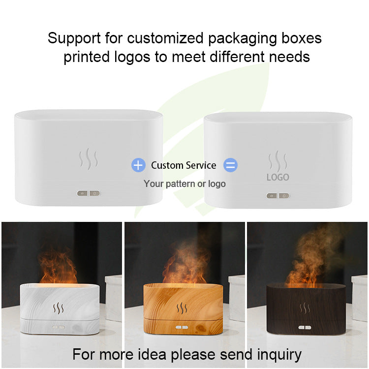 Flame Humidifier - Nordic Projection Flame Aroma Diffuser Large Capacity for Home