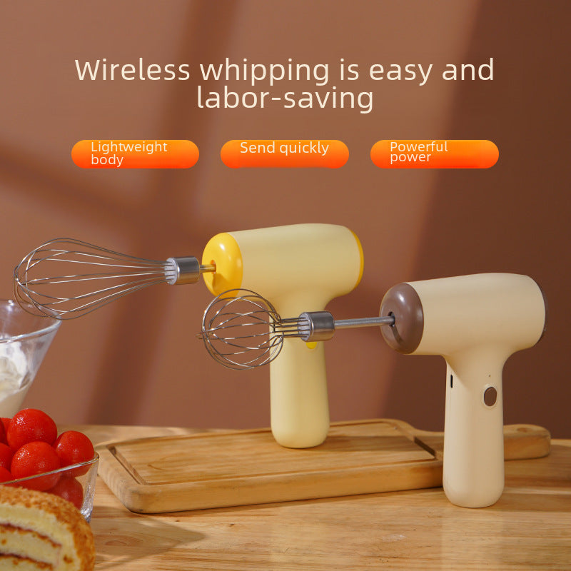 Wireless Electric Mixer - Rechargeable Handheld Egg Beater