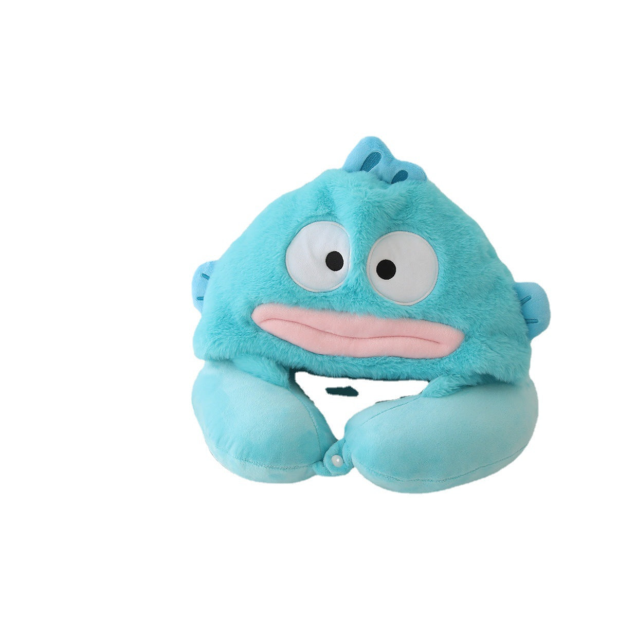 Cute Hooded U Shaped Neck Pillow Travel Nap Sleep Support