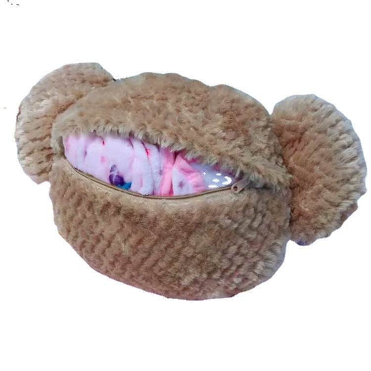 Duffy Bear Plush Toy Pillow Blanket 2 in 1 Nap Cushion Gift