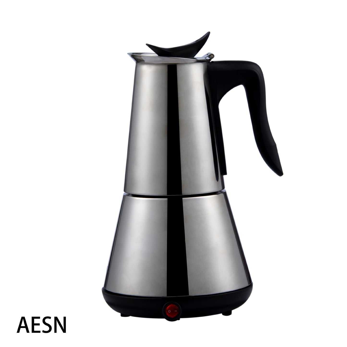 Electric Moka Pot Stainless Steel Espresso Coffee Maker