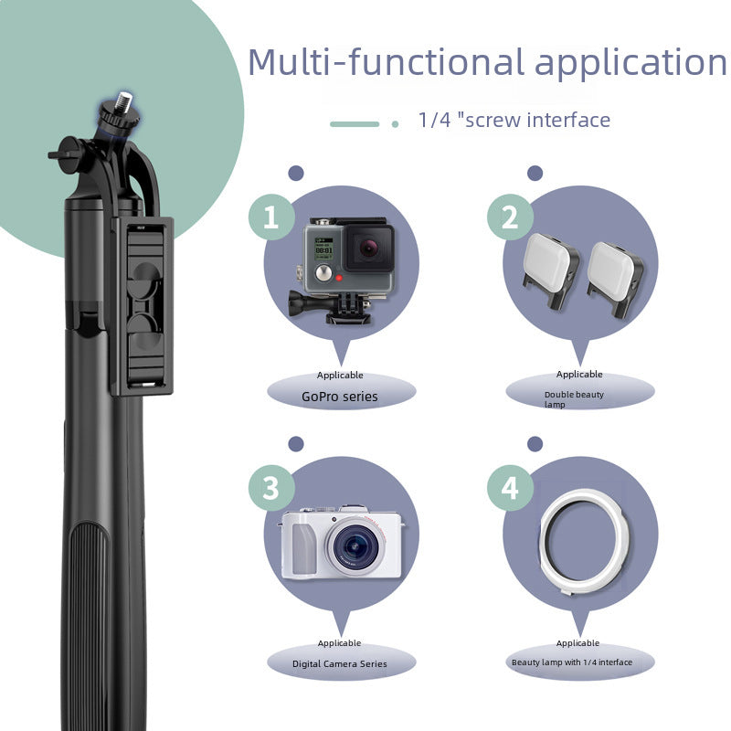 Bluetooth Selfie Stick Q06 Tripod Floor Stand Live Stream