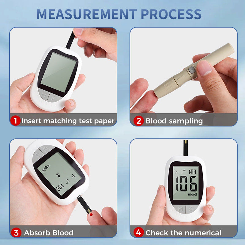 Blood Glucose Meter - Home Blood Sugar Monitor & Tester