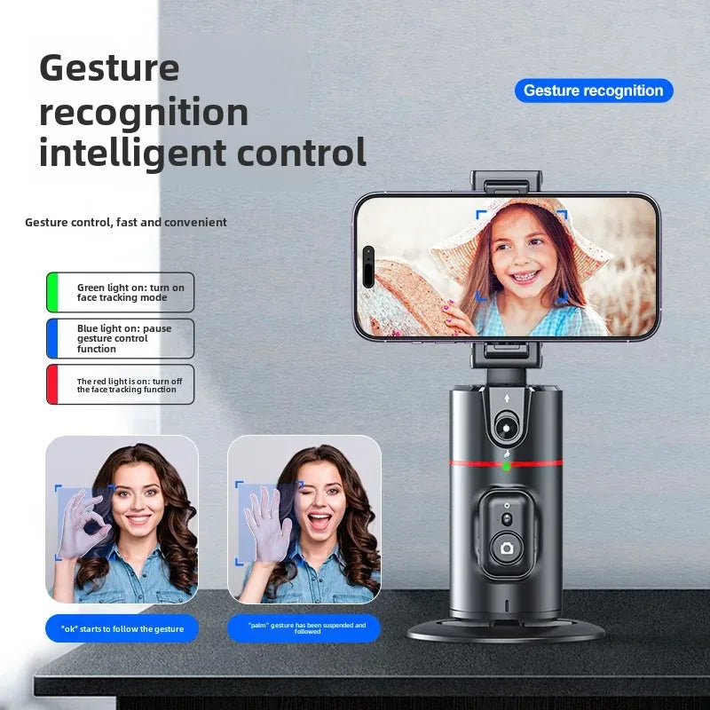 AI Phone Gimbal 360 Auto Tracking Stand for Live Streaming