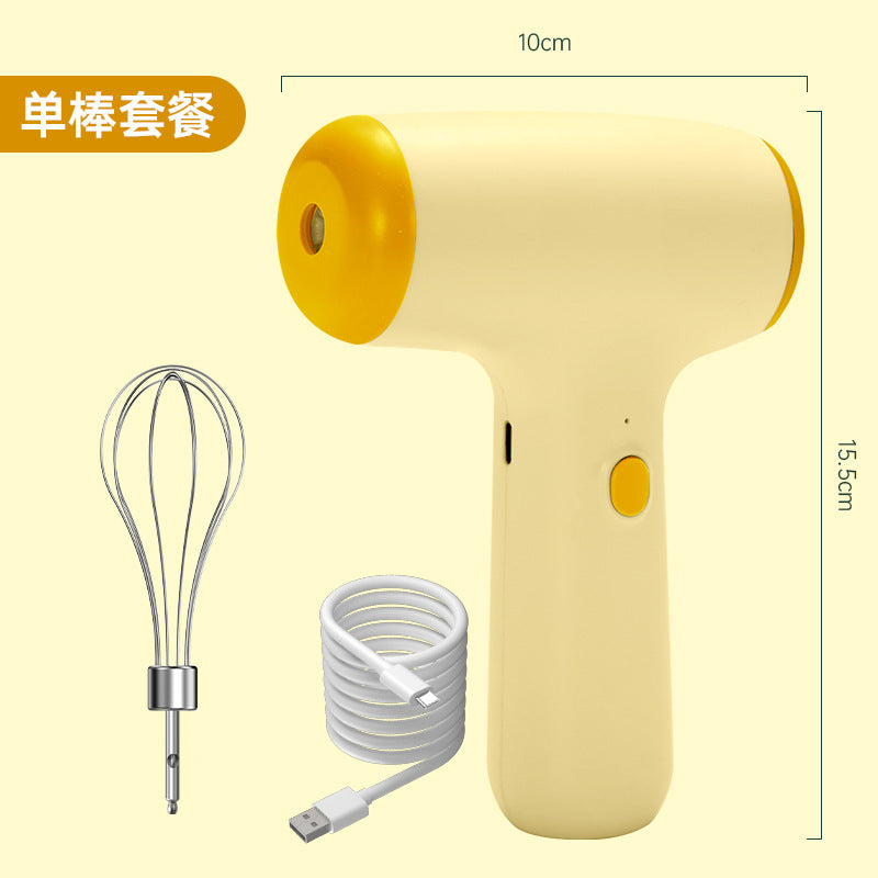 Wireless Electric Mixer - Rechargeable Handheld Egg Beater