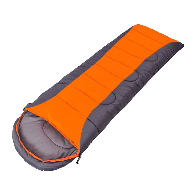 Envelope Sleeping Bag with Hood Lightweight Camping Outdoor