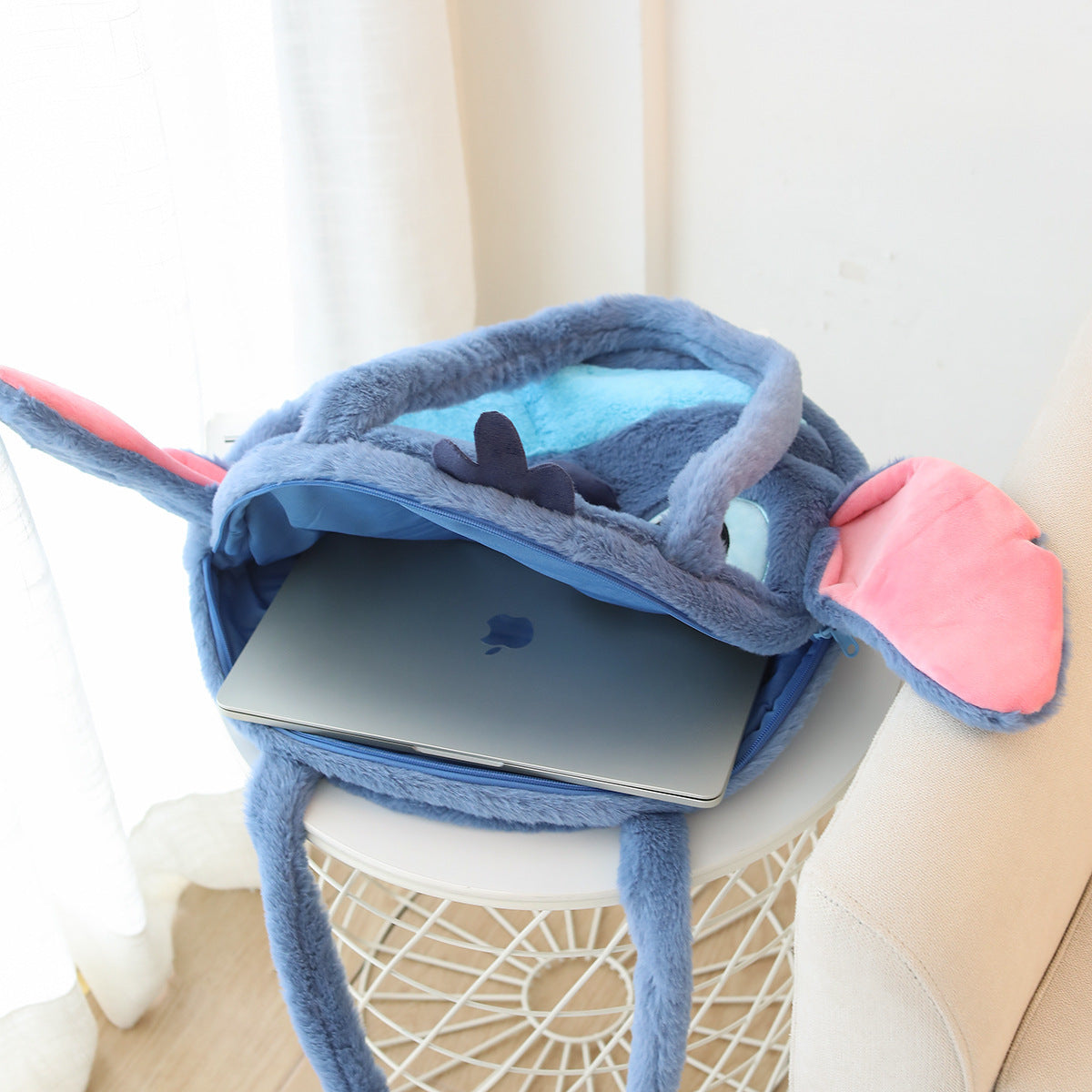 Stitch Plush Crossbody Bag - Cute Cartoon Shoulder Handbag