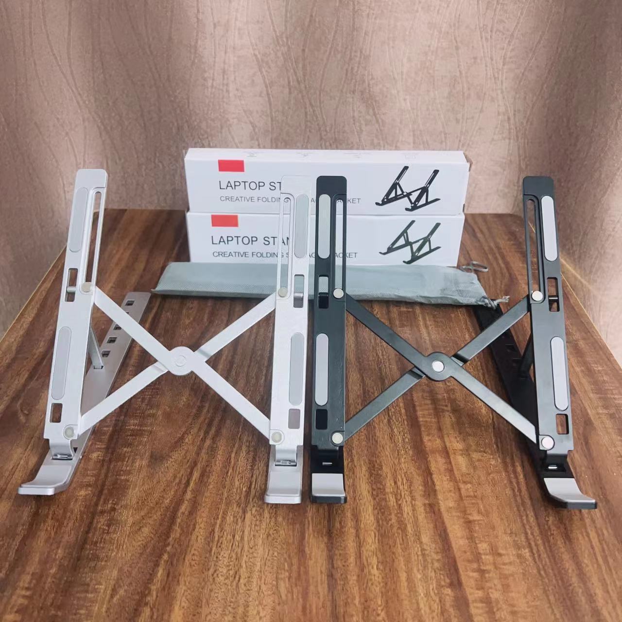 Foldable Laptop Stand - Aluminum Portable Cooling Bracket