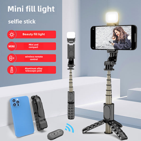 Bluetooth Selfie Stick Q10S Tripod Fill Light Photo Stand