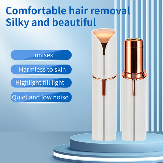 USB Rechargeable Eyebrow Trimmer - Portable Lipstick Shape Electric Shaver