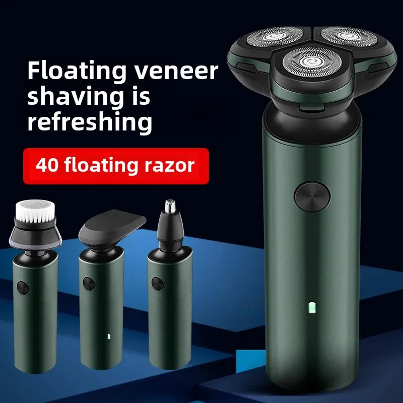 USB Rechargeable Electric Shaver 3 Head Floating Razor Men