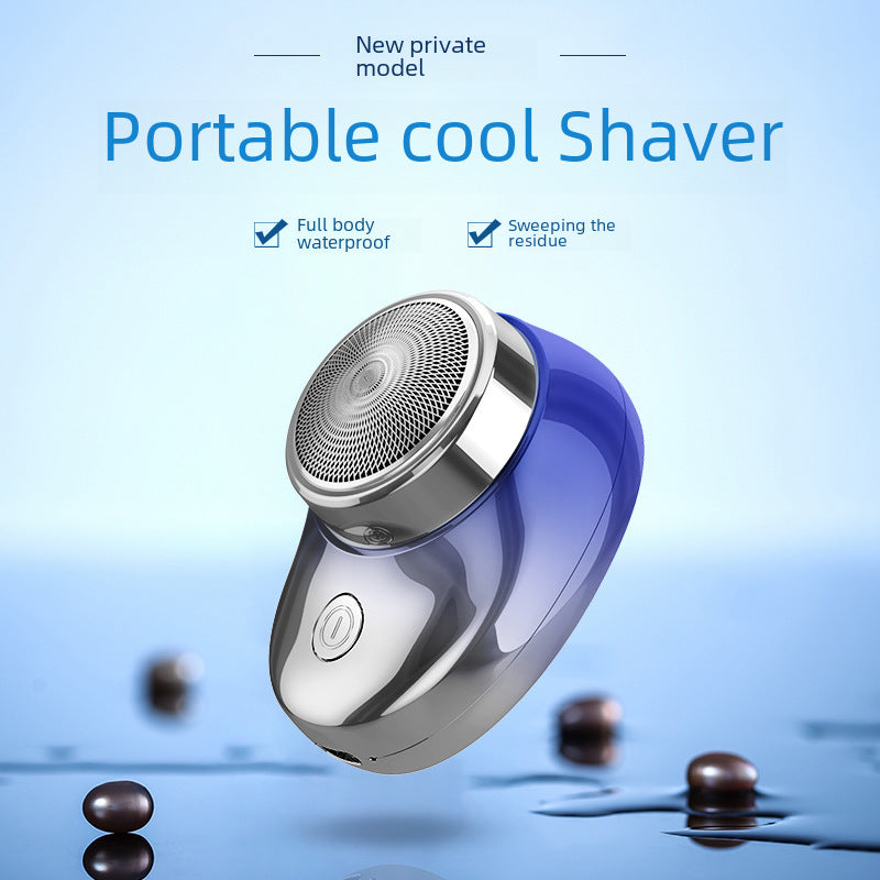 Full body waterproof wash, electric gentle smart rechargeable men's shaver, portable wet and dry mini shaver