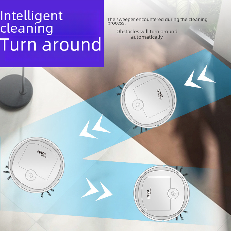 Robot Vacuum Cleaner USB Rechargeable Smart Mopping Machine