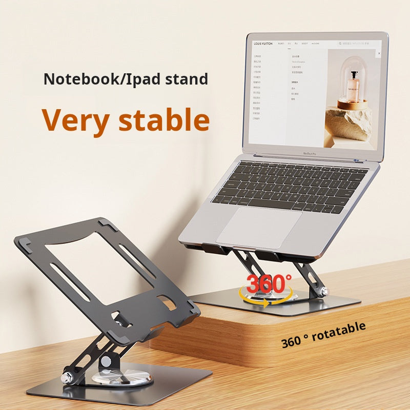 Foldable Laptop Stand - Rotatable Cooling Elevated Riser
