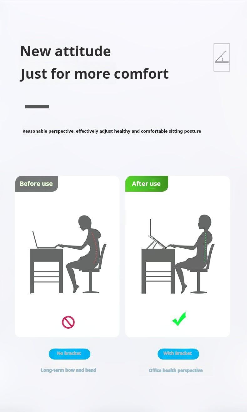 Aluminum Laptop Stand N3 - Adjustable Tablet Computer Holder