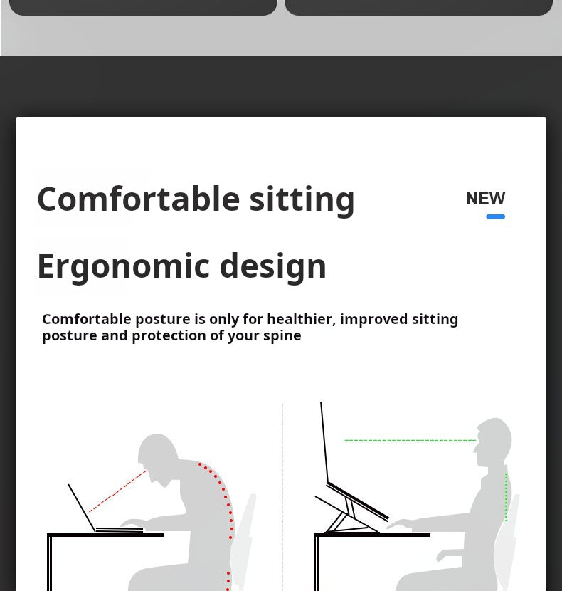 Aluminum Laptop Stand - Foldable Dual Layer Cooling Riser