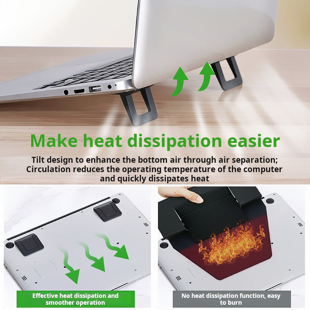 Laptop Stand Invisible Height, Mini Slim Tablet, Convenient Foldable Tablet, Raised Heat Rack