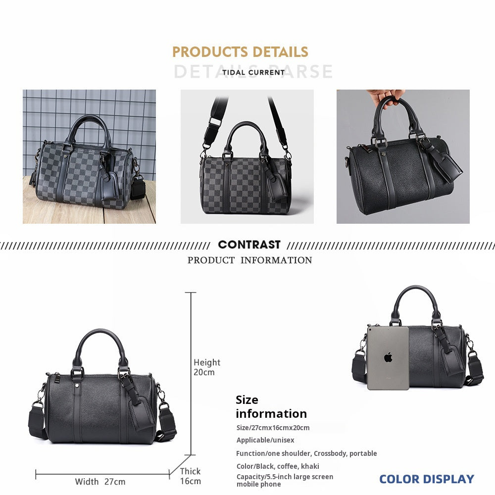 Stylish Korean Men's Crossbody Shoulder Bag, Compact Sling for Daily Streetwear